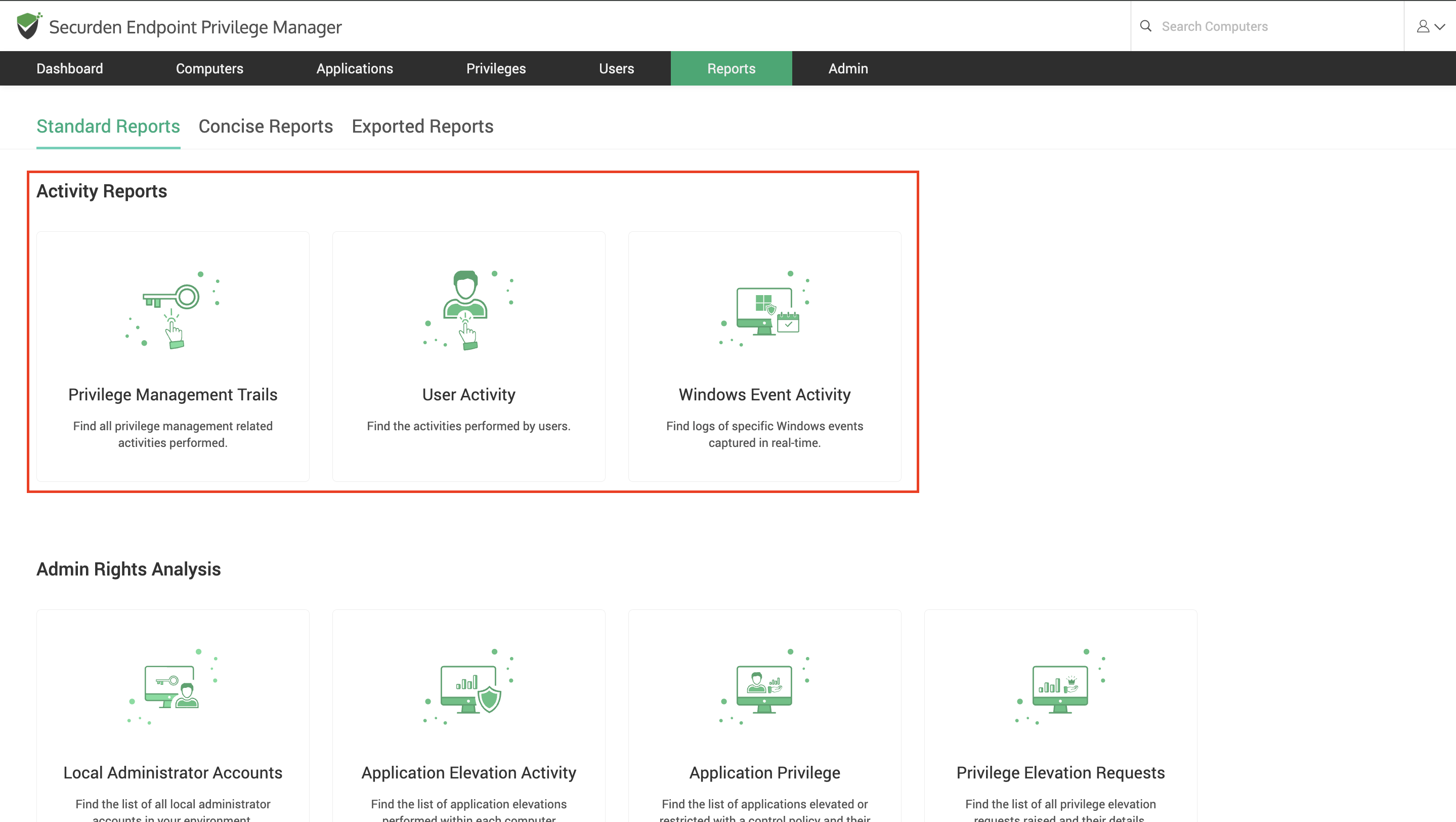 Activity Reports In EPM