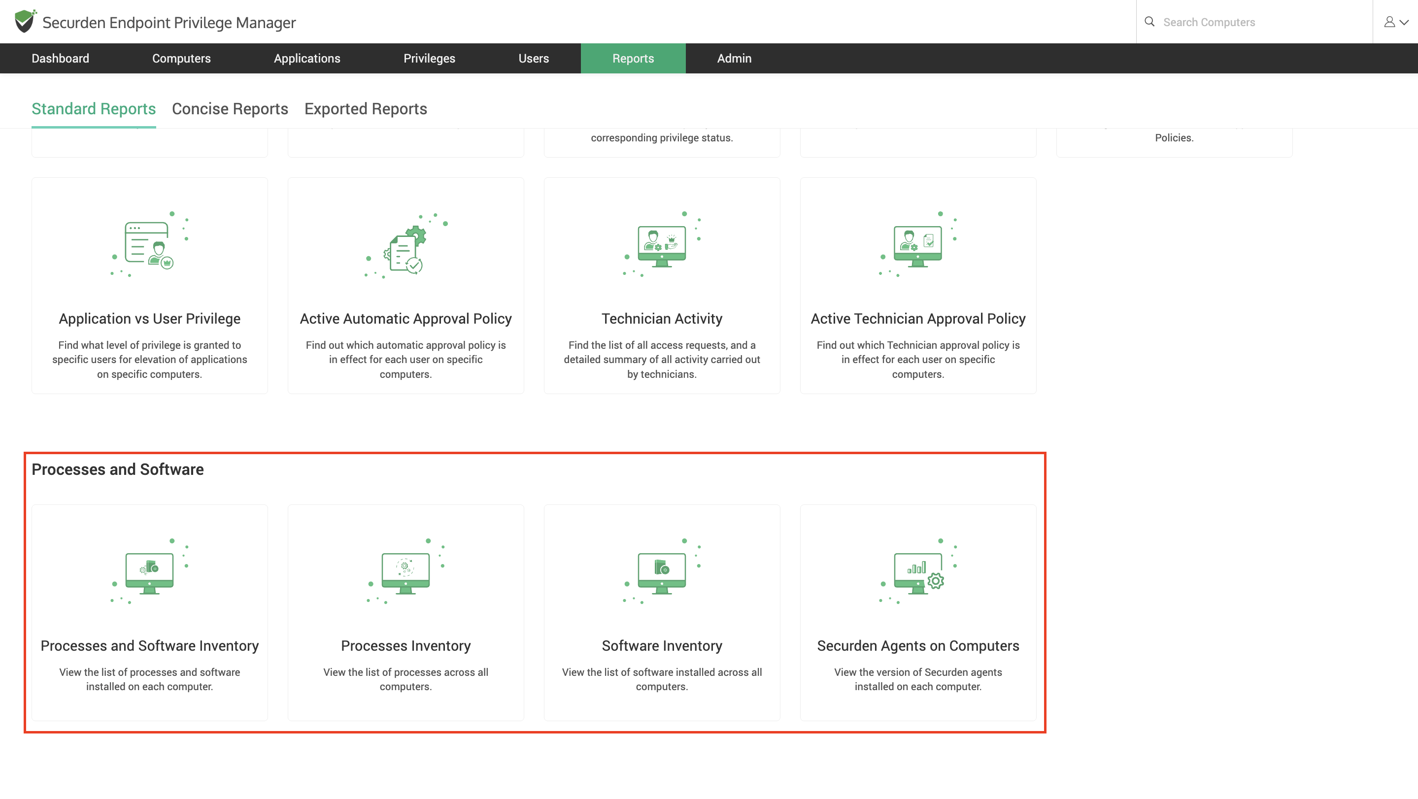 Processes And Software Reports In EPM