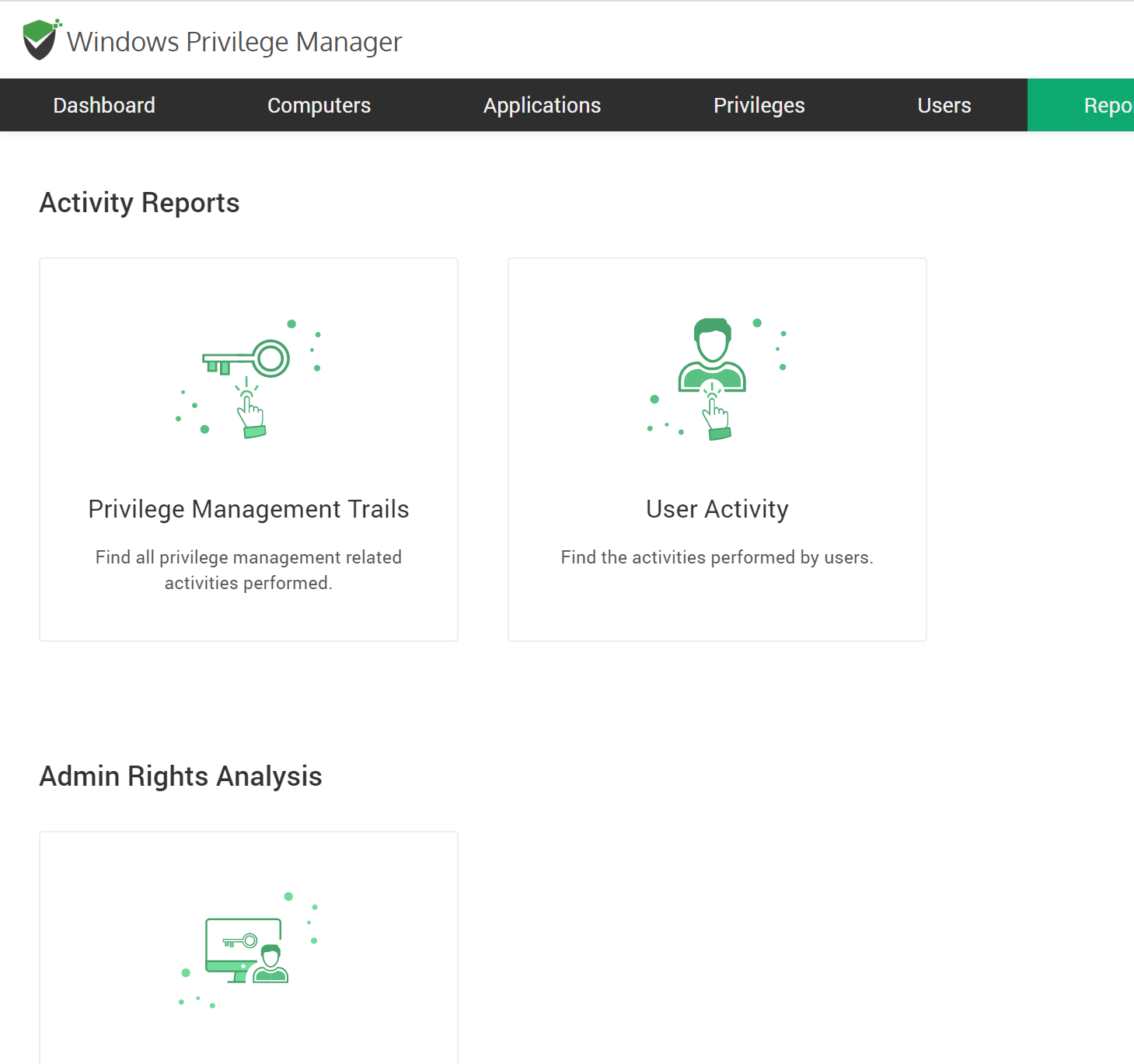 Securden Activity Reports