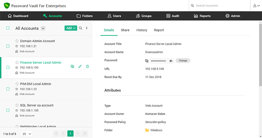 Enterprise Password Manager