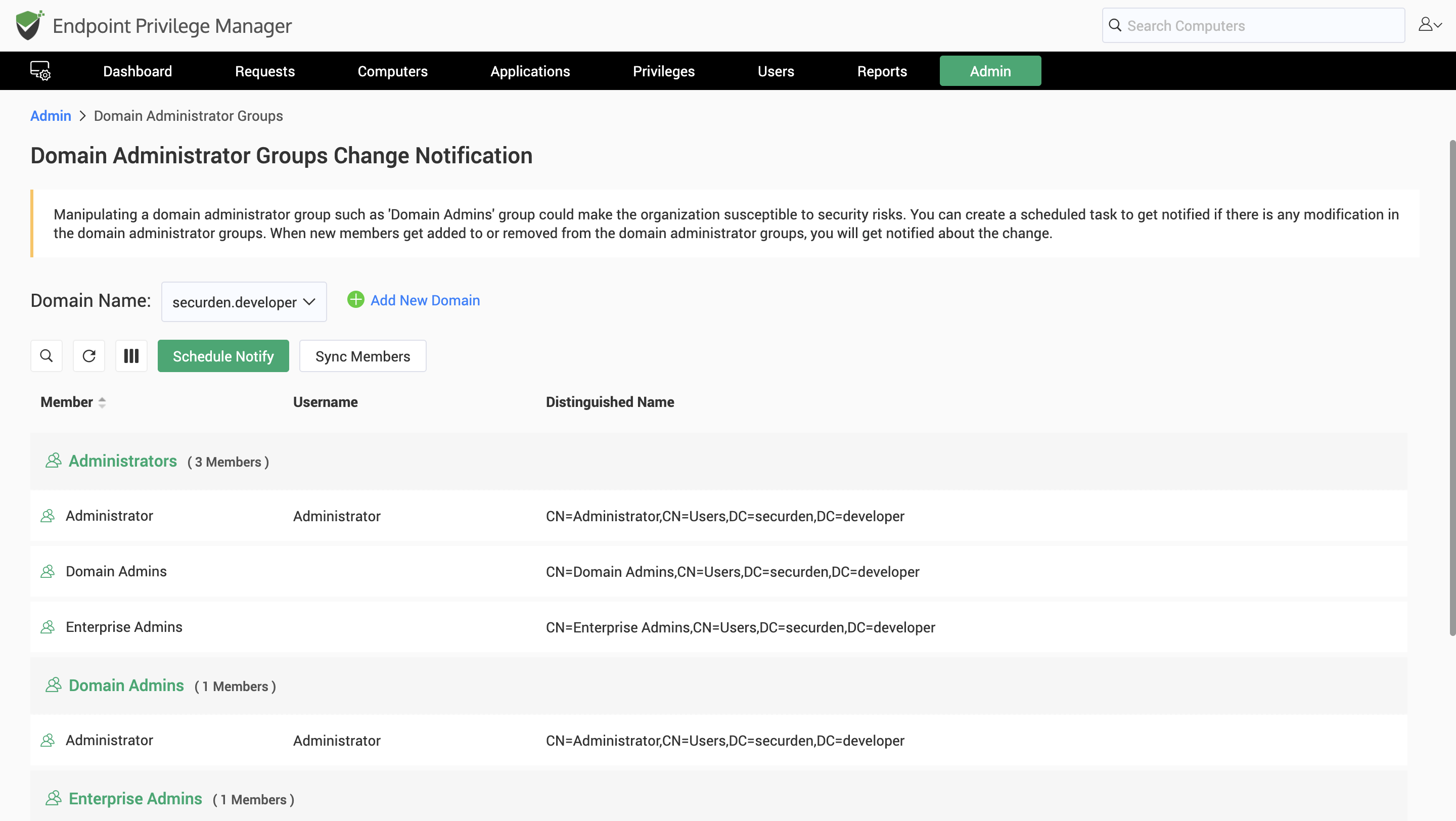Audit Domain Admin Group Memberships