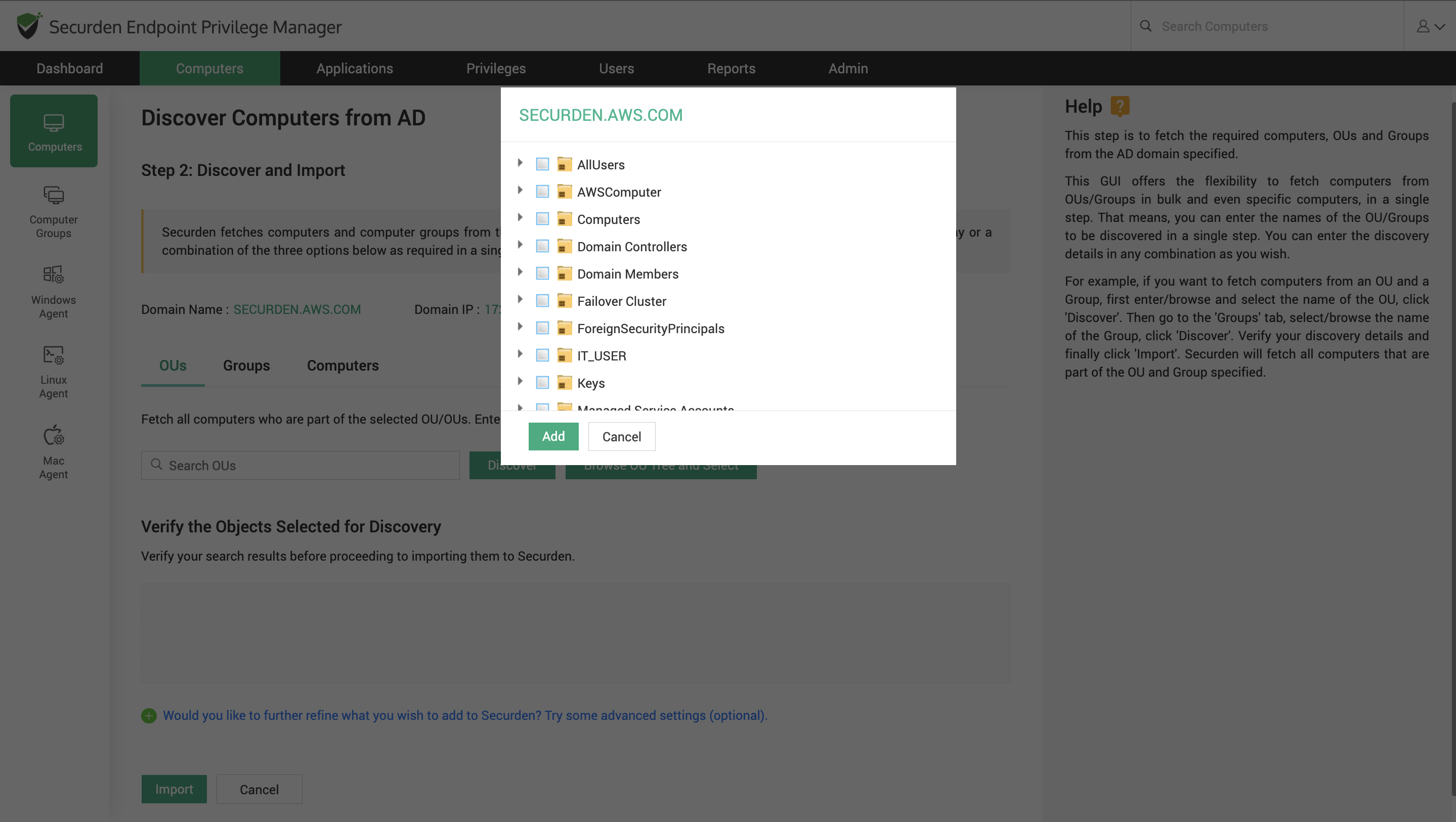 Device Discovery ad domain