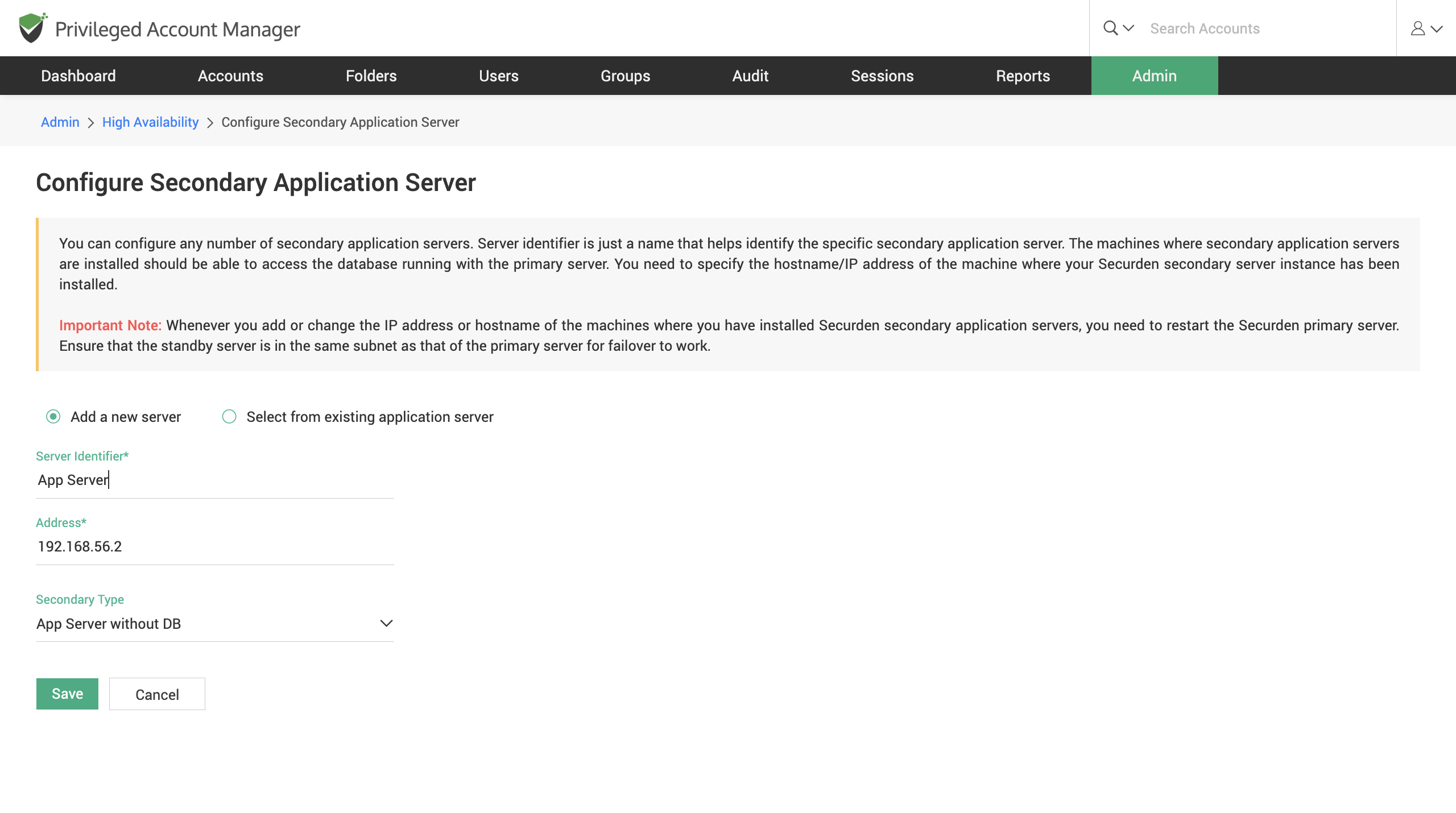 High Availability