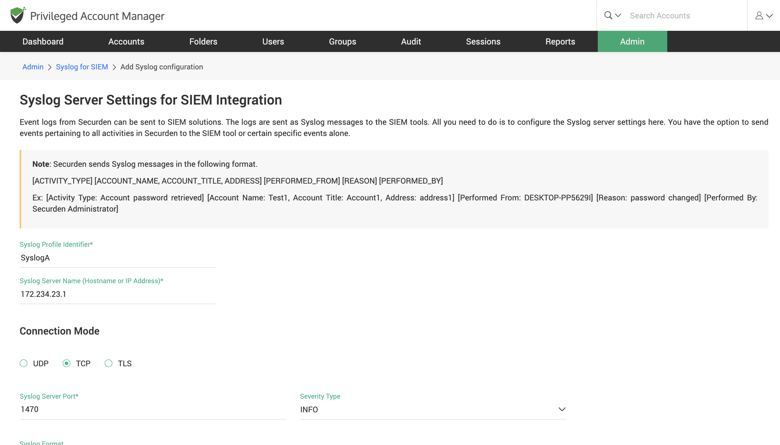 Integrate with SIEM Solutions