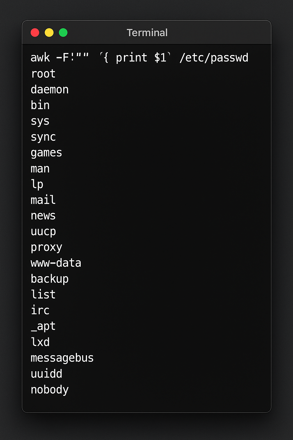 View The List Of Users Using Terminal In Linux