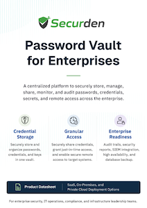 Password Vault Datasheet