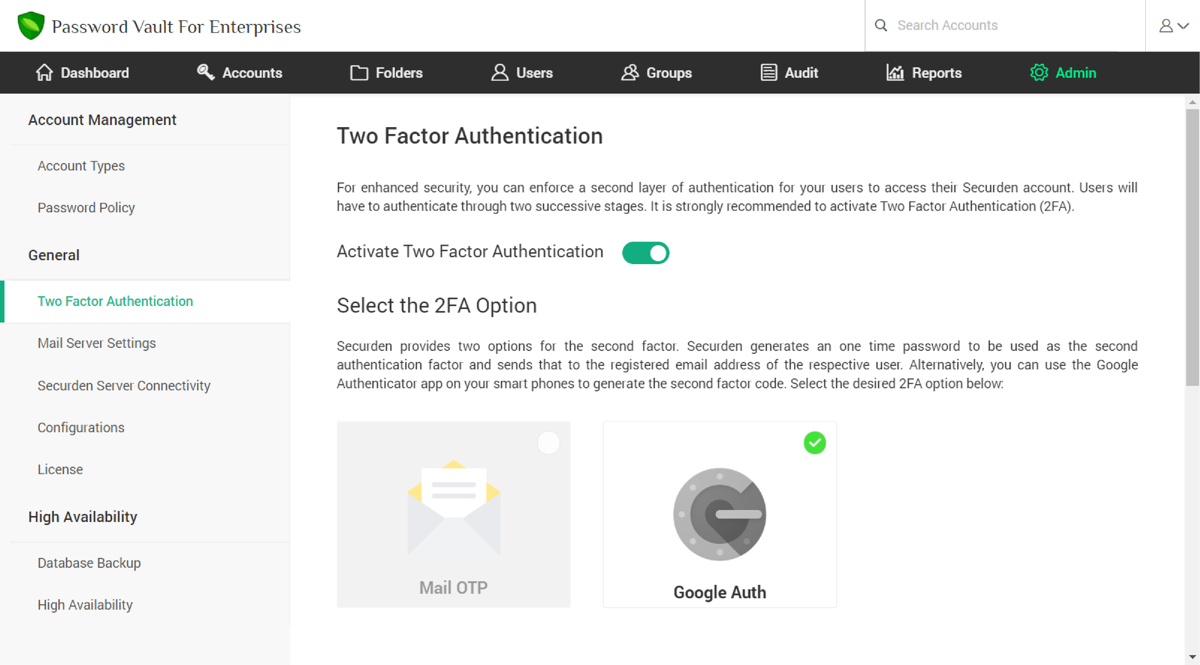 Two-Factor Authentication