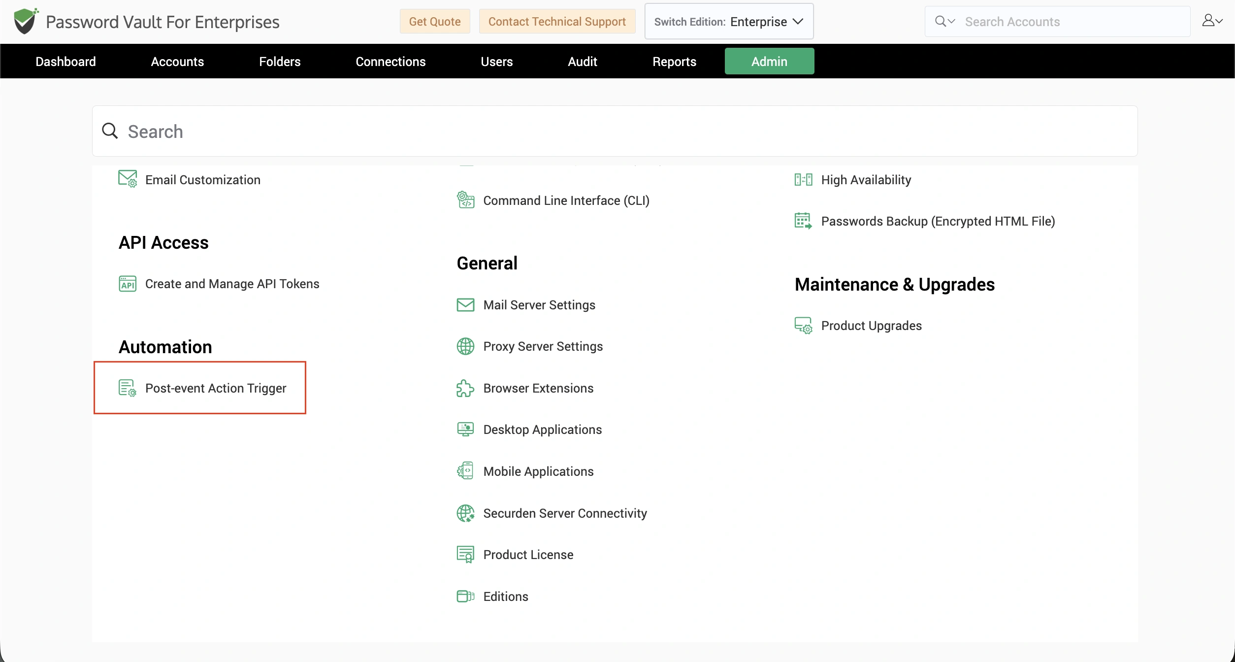 post event action trigger allows you to trigger notifications incase any event occurs